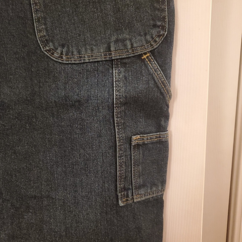 Wrangler Rugged Wear Denim Shorts Mens 50 Blue Flat Front‎ Cotton Carpenter - Picture 6 of 13